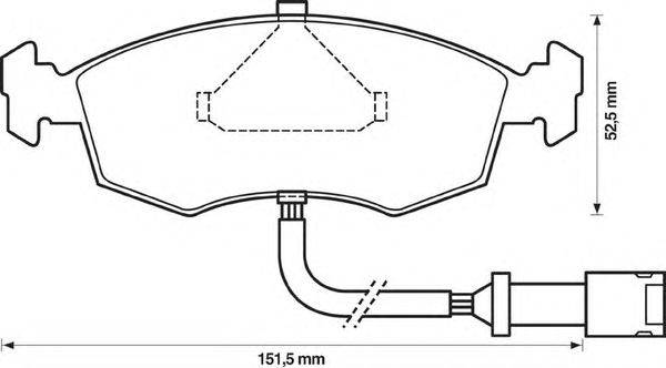Комплект тормозных колодок, дисковый тормоз STOP 571351S