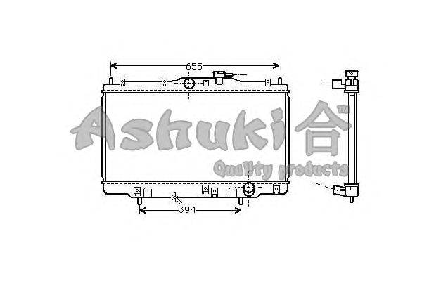 Радиатор, охлаждение двигателя ASHUKI H551-15