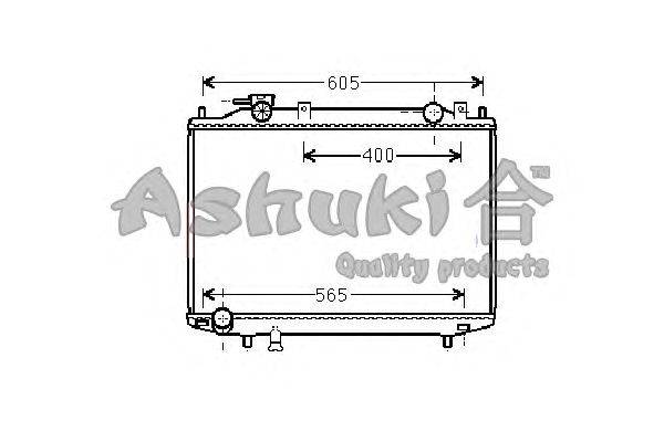 Радиатор, охлаждение двигателя ASHUKI M559-09