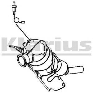 Сажевый / частичный фильтр, система выхлопа ОГ KLARIUS 390127