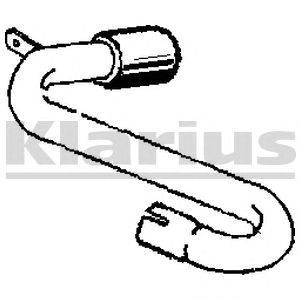 Труба выхлопного газа KLARIUS 110500