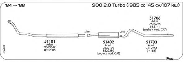 Система выпуска ОГ SIGAM SA012