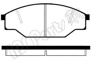 Комплект тормозных колодок, дисковый тормоз IPS Parts IBD1247