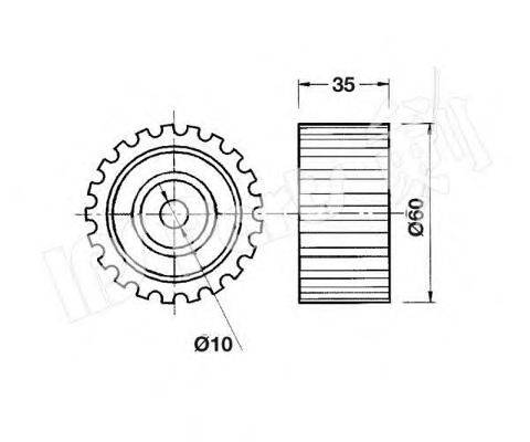 Устройство для натяжения ремня, ремень ГРМ IPS Parts ITB-6702