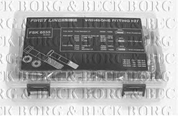 Комплект зажимных болтов, несущий / направляющий шарнир BORG & BECK BSK6535