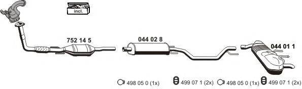 Система выпуска ОГ ERNST 050930