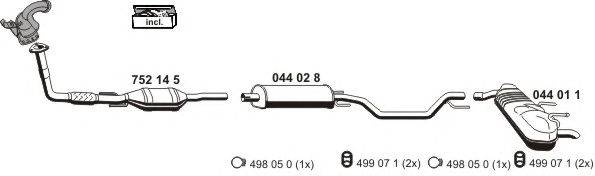Система выпуска ОГ ERNST 050583