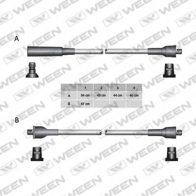 Комплект проводов зажигания WEEN 110-5413