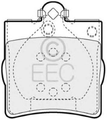 Комплект тормозных колодок, дисковый тормоз EEC BRP1063