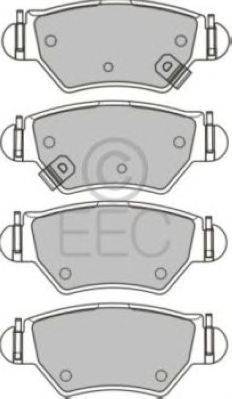 Комплект тормозных колодок, дисковый тормоз EEC BRP1133