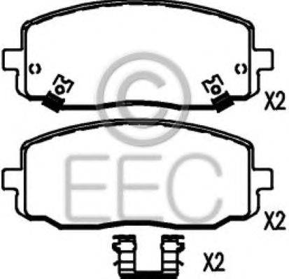 Комплект тормозных колодок, дисковый тормоз EEC BRP1458