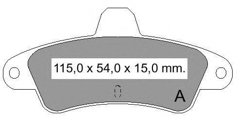 Комплект тормозных колодок, дисковый тормоз VEMA 834501