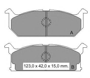 Комплект тормозных колодок, дисковый тормоз VEMA 21252