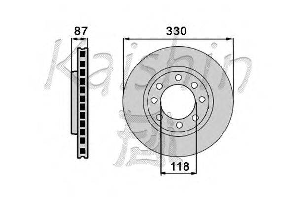 Тормозной диск KAISHIN CBR370