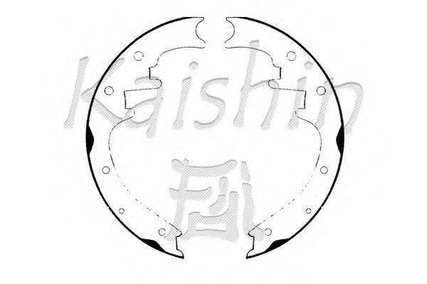 Комплект тормозных колодок KAISHIN K0004