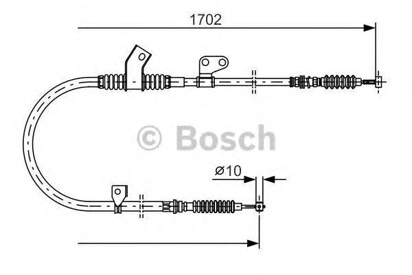 Трос, стояночная тормозная система BOSCH 1 987 477 747