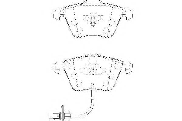 Комплект тормозных колодок, дисковый тормоз WAGNER WBP23763A