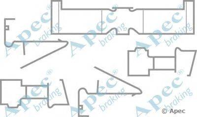 Комплектующие, тормозные колодки APEC braking KIT402