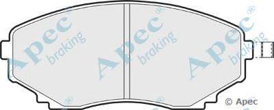 Комплект тормозных колодок, дисковый тормоз APEC braking PAD1026