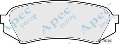 Комплект тормозных колодок, дисковый тормоз APEC braking PAD1099
