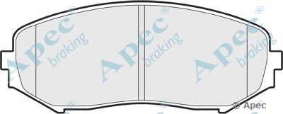 Комплект тормозных колодок, дисковый тормоз APEC braking PAD1596