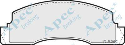 Комплект тормозных колодок, дисковый тормоз APEC braking PAD288