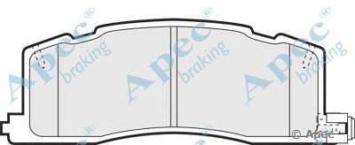 Комплект тормозных колодок, дисковый тормоз APEC braking PAD754