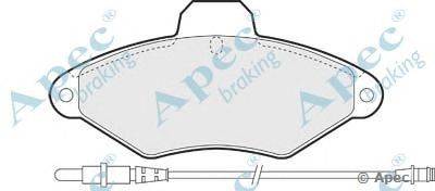 Комплект тормозных колодок, дисковый тормоз APEC braking PAD803
