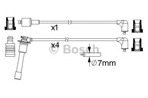 Комплект проводов зажигания BOSCH 0 986 357 194