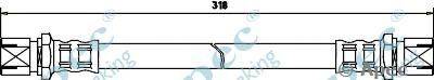 Тормозной шланг APEC braking HOS3245