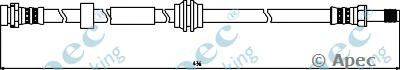 Тормозной шланг APEC braking HOS3796