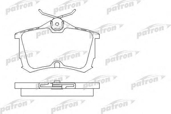 Комплект тормозных колодок, дисковый тормоз PATRON PBP1506