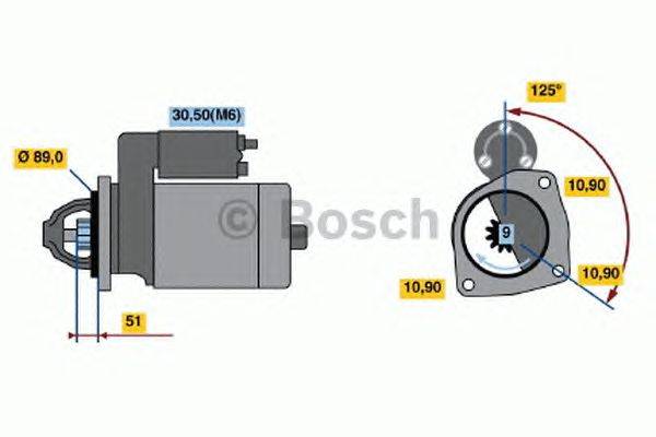 BOSCH (НОМЕР: 0 001 231 032) Стартер