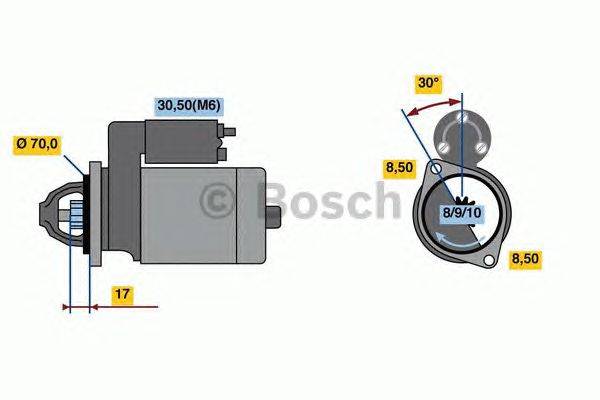 Стартер BOSCH 1857