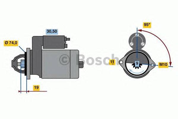 Стартер BOSCH 0 986 023 260