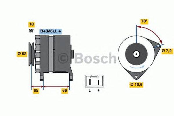 Генератор BOSCH 0986031711