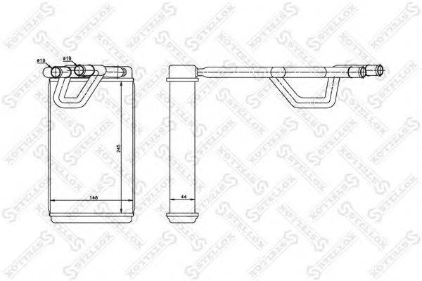 Теплообменник, отопление салона STELLOX 10-35214-SX