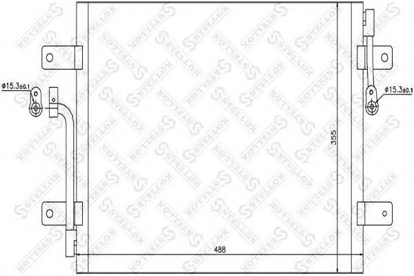 Конденсатор, кондиционер STELLOX 10-45086-SX