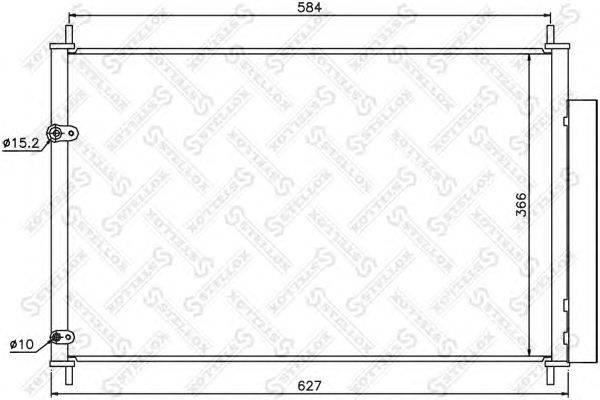 Конденсатор, кондиционер STELLOX 10-45568-SX