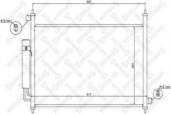 Конденсатор, кондиционер STELLOX 10-45655-SX