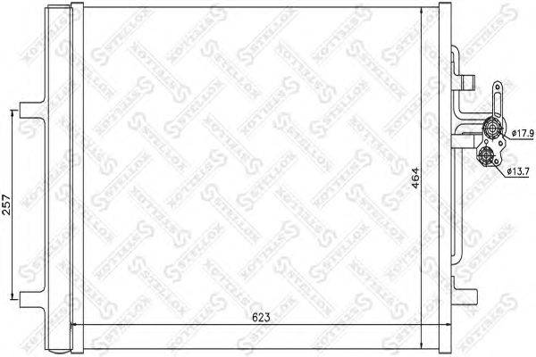 Конденсатор, кондиционер STELLOX 10-45692-SX