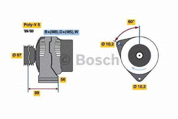 Генератор BOSCH 0986039330