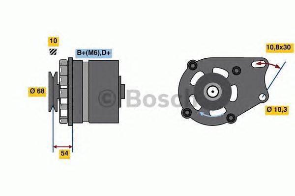 Генератор BOSCH 3950