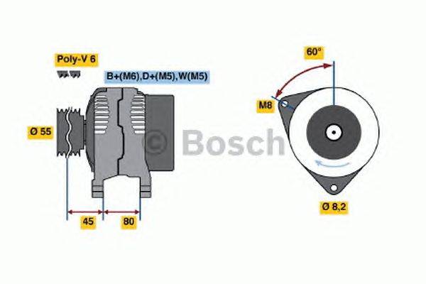 Генератор BOSCH 0 986 039 891