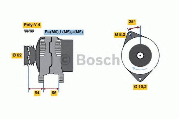 Генератор BOSCH 0986040011