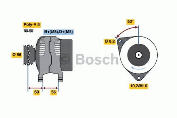 Генератор BOSCH 0 986 040 231