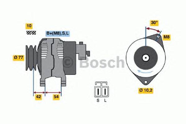 Генератор BOSCH 0 986 042 291