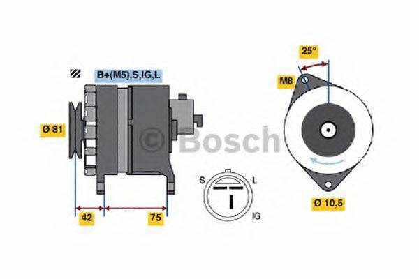 Генератор BOSCH 0986044991