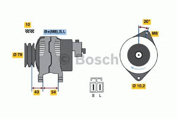 Генератор BOSCH 0986045561