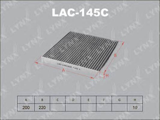 Фильтр, воздух во внутренном пространстве LYNXauto LAC145C